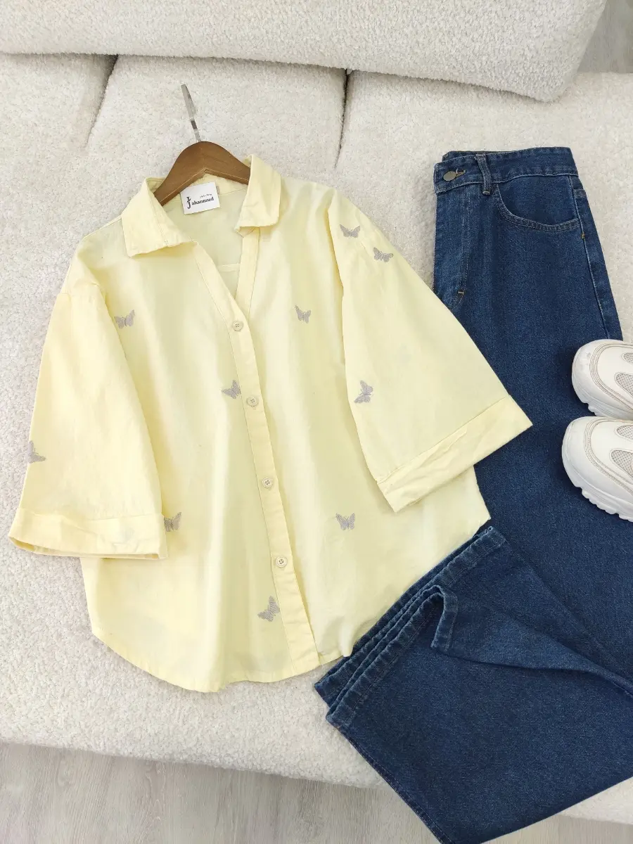 شومیز گلدوزی پروانه